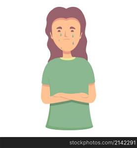 Reproductive menopause icon cartoon vector. Woman cycle. Balance fertility. Reproductive menopause icon cartoon vector. Woman cycle