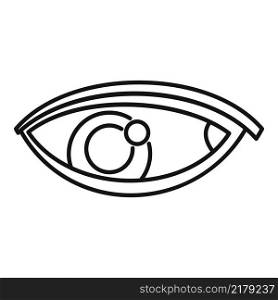 Reptile eye icon outline vector. Look view. Human optical. Reptile eye icon outline vector. Look view