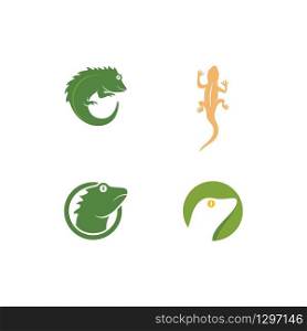 Reptile logo illustration vector design