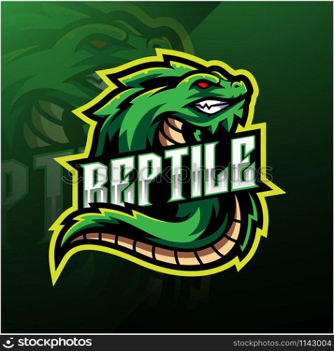 Reptile sport mascot logo design