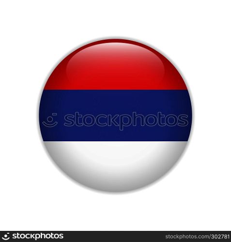 Republika Srpska flag on button