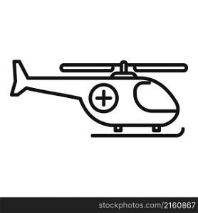 Rescue helicopter icon outline vector. Air ambulance. Medical emergency. Rescue helicopter icon outline vector. Air ambulance