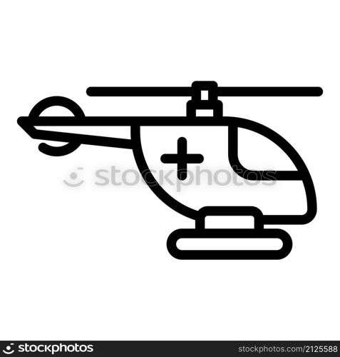 Rescue helicopter icon outline vector. Air search. Emergency aviation. Rescue helicopter icon outline vector. Air search