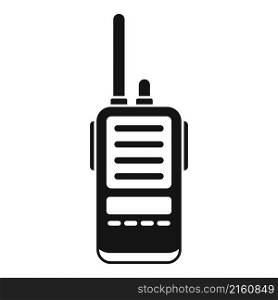 Rescue walkie talkie icon simple vector. Radio transceiver. Portable talky. Rescue walkie talkie icon simple vector. Radio transceiver