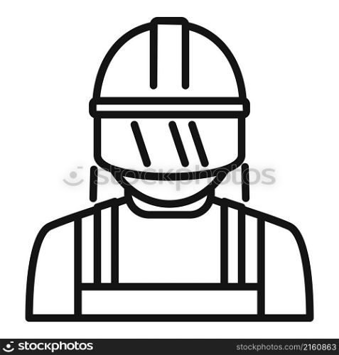 Rescuer firefighter icon outline vector. Flood hurricane. Fire victim. Rescuer firefighter icon outline vector. Flood hurricane