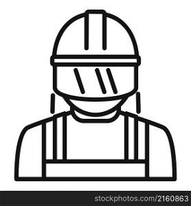 Rescuer firefighter icon outline vector. Flood hurricane. Fire victim. Rescuer firefighter icon outline vector. Flood hurricane