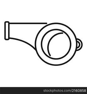 Rescuer whistle icon outline vector. Flood hurricane. Fire victim. Rescuer whistle icon outline vector. Flood hurricane