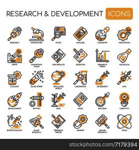 Research and development , Thin Line and Pixel Perfect Icons