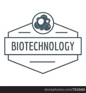 Research biology logo. Simple illustration of research biology vector logo for web. Research biology logo, simple gray style