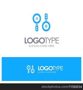 Research, Search, Sign, Computing Blue Logo vector