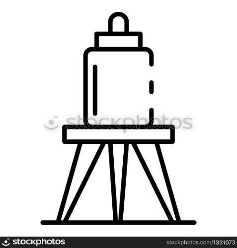 Reserve irrigation tank icon. Outline reserve irrigation tank vector icon for web design isolated on white background. Reserve irrigation tank icon, outline style