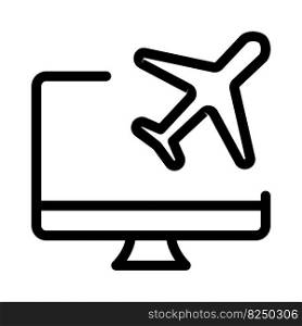 Reserving airline tickets through an online platform.