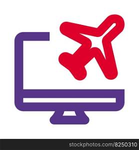 Reserving airline tickets through an online platform.