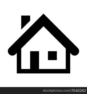 Residence, place to live, icon on isolated background
