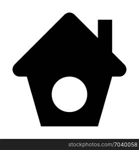 Residential property or home, icon on isolated background