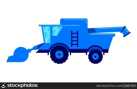 Residual waste transportation semi flat color vector object. Full sized item on white. Collecting and recycling trash simple cartoon style illustration for web graphic design and animation. Residual waste transportation semi flat color vector object