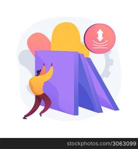 Resilience abstract concept vector illustration. Training mental strength, building emotional resilience, psychological flexibility, resilient personality, coping with problems abstract metaphor.. Resilience abstract concept vector illustration.