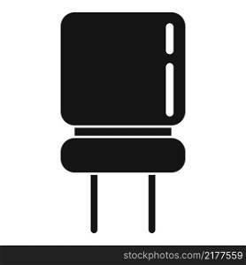 Resistance capacitor icon simple vector. Diode chip. Electronic microchip. Resistance capacitor icon simple vector. Diode chip
