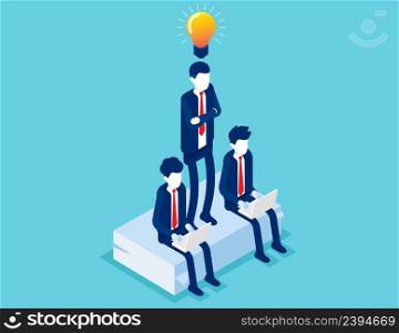 Resource searching for new manager a best job. Business isometric vector concept