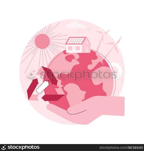 Resources protection abstract concept vector illustration. Protection of natural resources, land conservation, safeguarding nature, smart water use, environment preservation abstract metaphor.. Resources protection abstract concept vector illustration.
