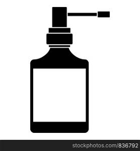 Respiration spray bottle icon. Simple illustration of respiration spray bottle vector icon for web design isolated on white background. Respiration spray bottle icon, simple style