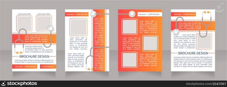 Respiratory diseases prevention blank brochure layout design. Vertical poster template set with empty copy space for text. Premade corporate reports collection. Editable flyer paper pages. Respiratory diseases prevention blank brochure layout design