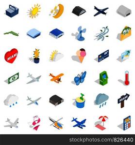 Rest icons set. Isometric style of 36 rest vector icons for web isolated on white background. Rest icons set, isometric style