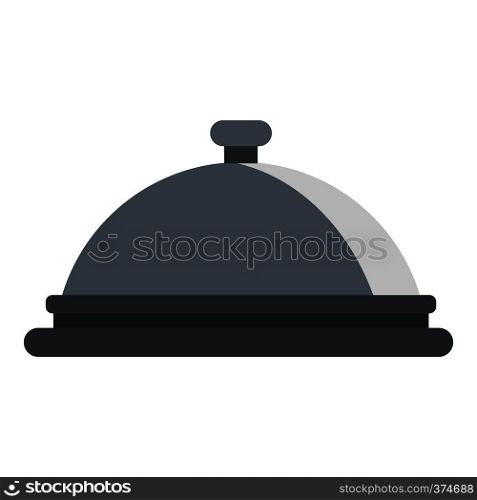 Restaurant cloche icon. Flat illustration of cloche vector icon for web design. Restaurant cloche icon, flat style