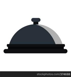 Restaurant cloche icon. Flat illustration of cloche vector icon for web design. Restaurant cloche icon, flat style