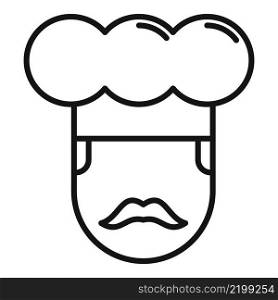 Restaurant cook icon outline vector. Cafe dish. Cafeteria table. Restaurant cook icon outline vector. Cafe dish