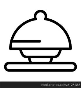 Restaurant dish icon outline vector. Chef food. Breakfast tray. Restaurant dish icon outline vector. Chef food