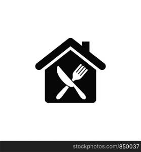 Restaurant, Home or House Icon Logo Template Illustration Design. Vector EPS 10.