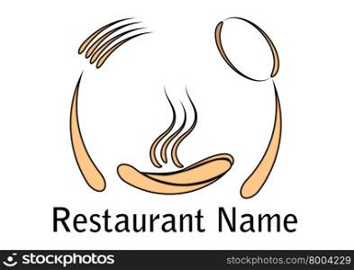 restaurant icon isolated on a white background