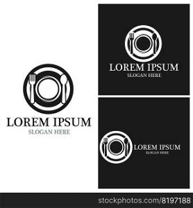 Restaurant icon logo vector template