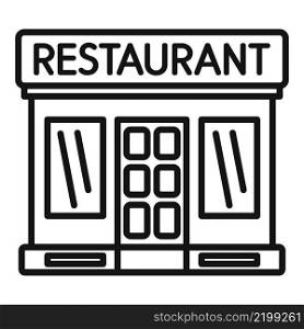 Restaurant icon outline vector. Food cafe. Dinner dish. Restaurant icon outline vector. Food cafe