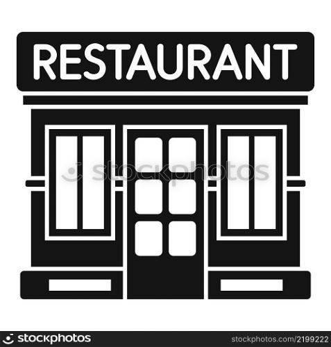Restaurant icon simple vector. Food cafe. Dinner dish. Restaurant icon simple vector. Food cafe