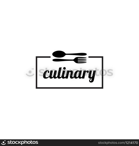 Restaurant logo design concept. Culinary symbol. Food or eat place mark