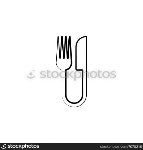 restaurant logo fork and knife icon