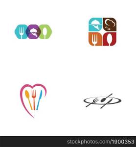 restaurant logo set vector illustration design template