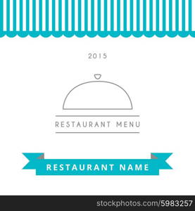 Restaurant menu design template. Vector isolated illustration.