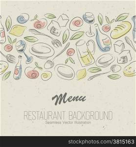 Restaurant menu elegant design. Vector