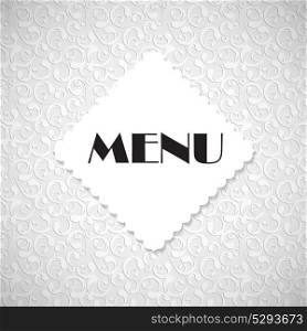 Restaurant Menu Template. Isolated Vector Illustration EPS10. Restaurant Menu Template Vector Illustration