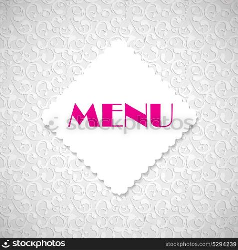 Restaurant Menu Template. Isolated Vector Illustration EPS10. Restaurant Menu Template Vector Illustration