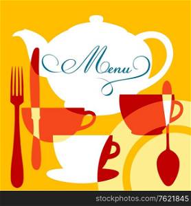 Restaurant or cafe menu cover for design