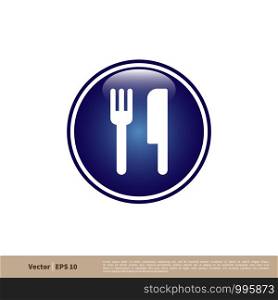 Restaurant Signage Icon Vector Logo Template Illustration Design. Vector EPS 10.