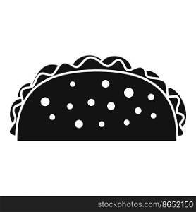Restaurant taco icon simple vector. Mexican food. Cute mexico. Restaurant taco icon simple vector. Mexican food