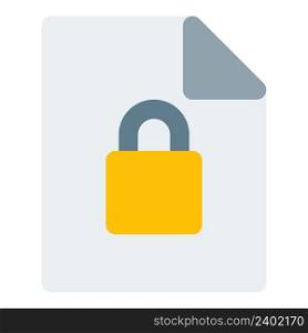 Restricted or lock file in computer system.
