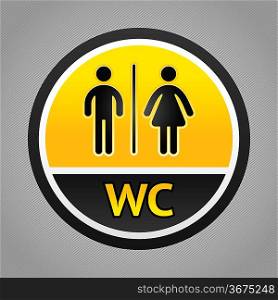 Restroom symbols
