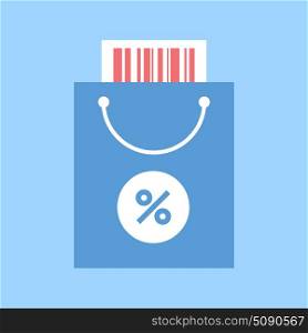 retail. Abstract vector illustration of retail flat design concept.