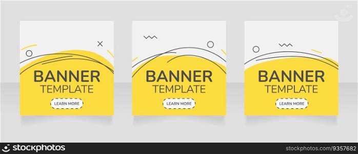 Retail campaign square web banner design template. Vector flyer with text space. Advertising placard with customized copyspace. Promotional printable poster for advertising. Graphic layout. Retail campaign square web banner design template